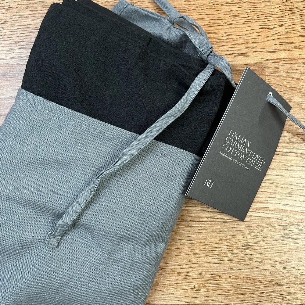 Restoration Hardware Italian Garment-Dyed Cotton Gauze Queen Lounger Pillow Sham